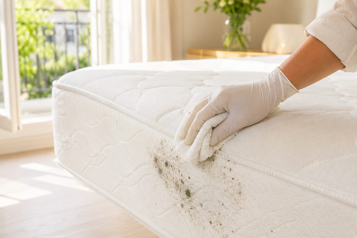 Moisissure sur un matelas ou un tissu : que faire ?