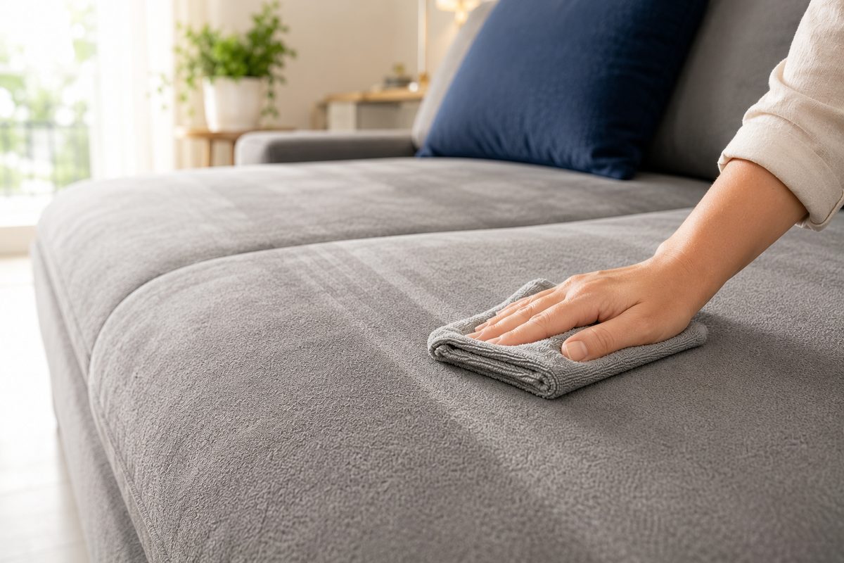 Comment nettoyer un canapé en microfibre