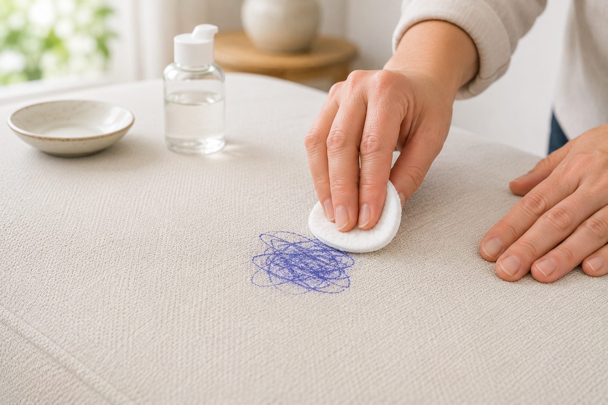 Enlever une tache d'encre ou de stylo sur du tissu