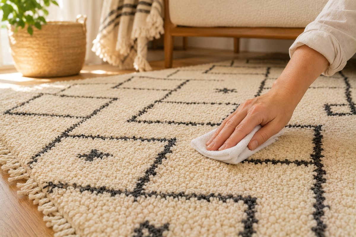 Comment nettoyer un tapis berbère sans l'abîmer