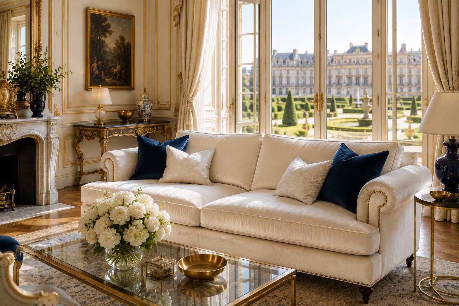 Nettoyage canapé à domicile à Versailles par Éclatys Paris
