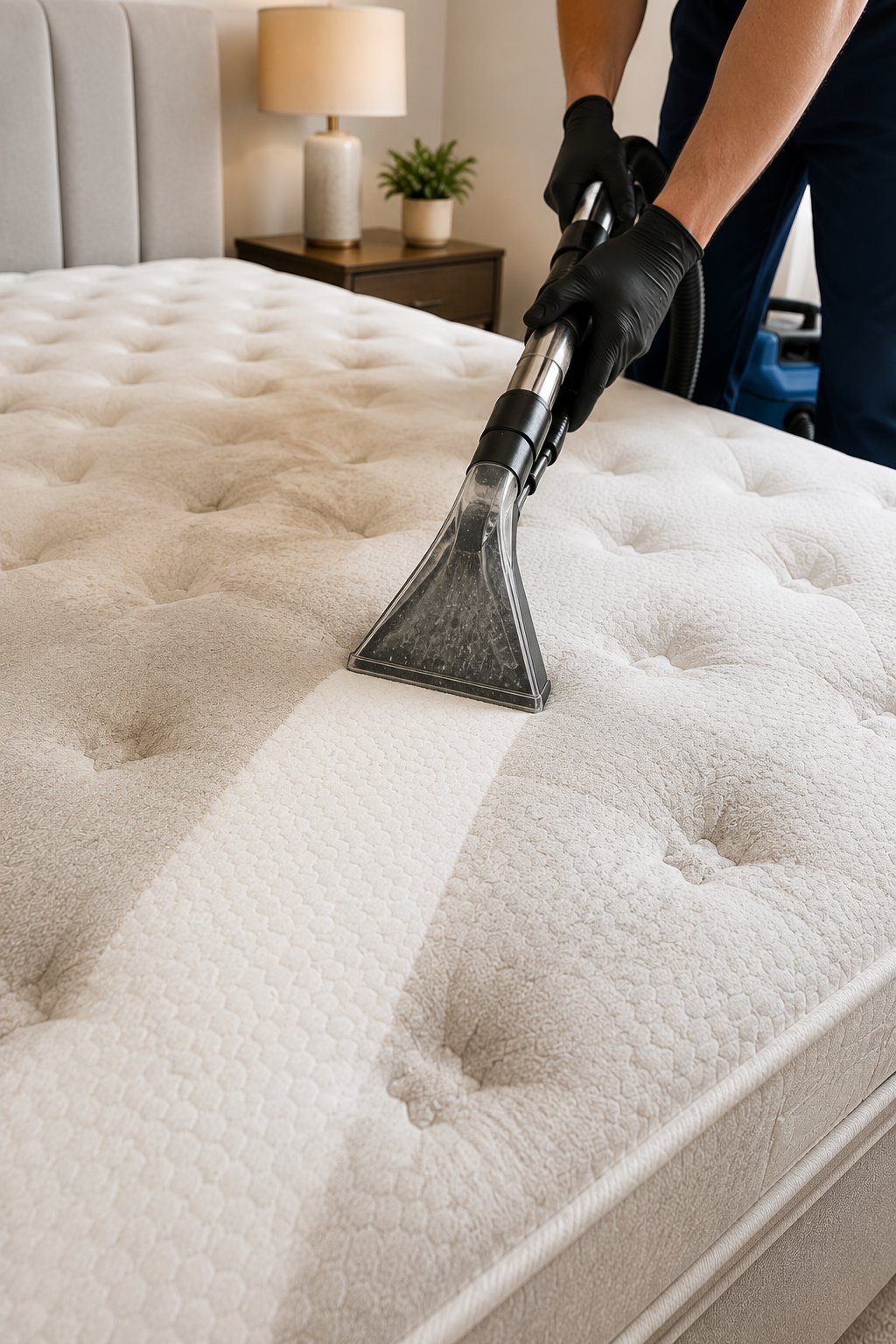 Nettoyage de matelas par injection-extraction à domicile