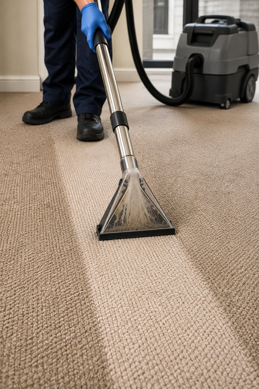 Nettoyage soigné d'un tapis persan oriental en laine
